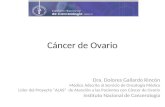 Cáncer de Ovario Dra. Dolores Gallardo Rincón Médico Adscrito al Servicio de Oncología Médica Líder del Proyecto “ALAS” de Atención a las Pacientes con.