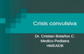 Crisis convulsiva Dr. Cristian Bolaños C. Medico Pediatra HMEADB.