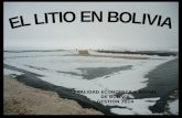 LitioLitio Li Johan n Arfve dson Yacimi entos y salmue ras Litio en Bolivia Triang ulo del litio.