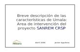 Breve descripción de las características de Umala: Area de intervención del proyecto SANREM CRSP Javier AguileraAbril 2006.