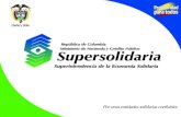 “ Por unas entidades solidarias confiables” 1 Certificado GP 006-1 Certificado SC 5773-1.