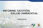 GESTION Secretaría de Salud Pública Municipal 2010 INFORME GESTIÓN SALUD AMBIENTAL 2008-2010 2008-2010.