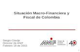 111111 Situación Macro-Financiera y Fiscal de Colombia Sergio Clavijo Director de ANIF Febrero 18 de 2015.