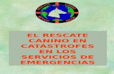 EL RESCATE CANINO EN CATÁSTROFES EN LOS SERVICIOS DE EMERGENCIAS.