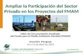 Ampliar la Participación del Sector Privado en los Proyectos del FMAM 1 Taller de Circunscripción Ampliado del Fondo para el Medio Ambiente Mundial (FMAM)