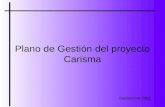 Plano de Gestión del proyecto Carisma Septiembre 2002.