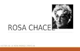 ROSA CHACEL VICTOR DE LA HERA MONGE 2ºBTO AA. INDICE  BIOGRAFIA DIAPOSITIVAS 3  5  OBRAS DIAPOSITIVAS 6  11  PREMIOS Y RECONOCIMIENTOS DIAPOSITIVAS.