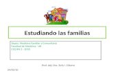 Haga clic para modificar el estilo de subtítulo del patrón 24/05/10 Estudiando las familias Depto. Medicina Familiar y Comunitaria Facultad de Medicina.