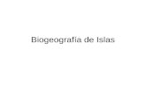 Biogeografía de Islas. Las islas La condición de insularidad en biogeografía no se restringe a la condición de isla. Cualquier porción de tierra, ó zona.