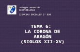TEMA 6: LA CORONA DE ARAGÓN (SIGLOS XII-XV) Colegio Asunción Cuestablanca CIENCIAS SOCIALES 2º ESO.