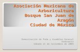 Asociación Mexicana de Arboricultura Bosque San Juan de Aragón Ciudad de México Demostración de Poda y Asamblea General Ordinaria Sábado 21 de noviembre.