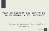 1 PLAN DE GESTIÓN DEL CENTRO DE SALUD MENTAL Y SS. SOCIALES Excma. Diputación Provincial de Salamanca.