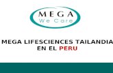 MEGA LIFESCIENCES TAILANDIA EN EL PERU. Sawadikap.