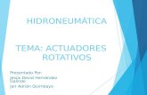 HIDRONEUMÁTICA TEMA: ACTUADORES ROTATIVOS Presentado Por: Jesús David Hernández Galindo Jair Adrián Quimbayo.
