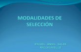 MIGUEL ANGEL SALAS MACCHIAVELLO. Modalidades de Selección Finalidad: Modernizar la gestión del Estado haciendo más eficientes las compras estatales, simplificando.