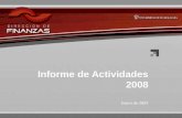 Informe de Actividades 2008 Enero de 2009. Retos y compromisos 2009 2.
