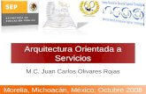 Arquitectura Orientada a Servicios M.C. Juan Carlos Olivares Rojas Morelia, Michoacán, México, Octubre 2008.