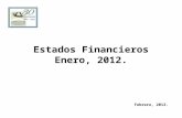 Estados Financieros Enero, 2012. Febrero, 2012.. Actividad mensual.