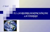 T.1 LA REPRESENTACIÓN DE LA TIERRA 1º ESO. 1.EL GLOBO TERRAQUEO Y LOS MAPAS El globo terráqueo es la forma más precisa de representar la Tierra, sin distorsiones.