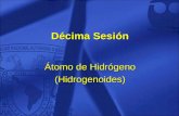 Décima Sesión Átomo de Hidrógeno (Hidrogenoides).