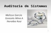 Auditoria de Sistemas Melissa Garcia Gonzalo Mina A Noralba Ruiz 1.