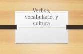 Verbos, vocabulario, y cultura. Diálogo rápido Prueba de verbos.