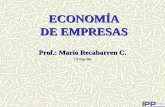 ECONOMÍA DE EMPRESAS Prof.: Mario Recabarren C. 13-Sep-06.