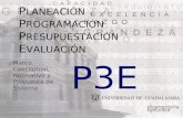 P3E Marco Conceptual, Normativo y Propuesta de Sistema P LANEACIÓN P ROGRAMACIÓN P RESUPUESTACIÓN E VALUACIÓN.