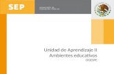 Unidad de Aprendizaje II Ambientes educativos DGESPE.
