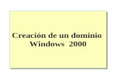 Creación de un dominio Windows 2000.  Descripción general Introducción a la creación de un dominio de Windows 2000 Instalación de Active Directory Proceso.