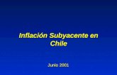 Inflación Subyacente en Chile Junio 2001. Banco Central de Chile 2 Inflación 1990-2001 (%, variación anual) 0 5 10 15 20 25 3035909192939495969798990001.