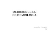 MEDICIONES EN EPIDEMIOLOGÍA Metodología de la Investigación UCA 2009.