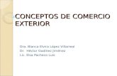 CONCEPTOS DE COMERCIO EXTERIOR Dra. Blanca Elvira López Villarreal Dr. Héctor Godínez Jiménez Lic. Elsa Pacheco Luis.