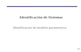 70 Identificación de Sistemas Identificacion de modelos parametricos.