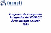 Programa de Postgrados Integrados del FONACIT, Área Biología Celular 1999.