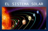 EL SISTEMA SOLAR. Ocho planetas orbitan alrededor del sol Mercurio, Venus, Tierra, Marte, Jupiter, Saturno, Urano y Neptuno El Sol es el centro del Sistema.