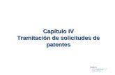 Capítulo IV Tramitación de solicitudes de patentes.