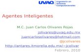 Agentes Inteligentes M.C. Juan Carlos Olivares Rojas jolivares@uvaq.edu.mx juancarlosolivares@hotmail.com @jcolivares jcolivar.