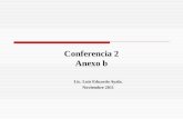 Conferencia 2 Anexo b Lic. Luis Eduardo Ayala. Noviembre 2011.