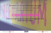 Ajuntament de Barcelona Iniciativa @LIS de la Comisión Europea “Alianza para la Sociedad de la Información” Proyecto de demostración: CIBERNARIUM Entornos.