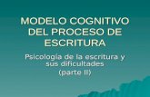 MODELO COGNITIVO DEL PROCESO DE ESCRITURA Psicología de la escritura y sus dificultades (parte II)