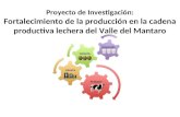 Proyecto de Investigación: Fortalecimiento de la producción en la cadena productiva lechera del Valle del Mantaro.
