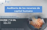 Auditoría de los recursos de capital humano © Sistema Universitario Ana G. M é ndez, 2012. Derechos Reservados. Taller Ocho Tópico 8 8.1.
