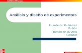 Análisis y diseño de experimentos Humberto Gutiérrez Pulido Román de la Vara Salazar.