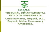 C.B.B.M.C.A. TRIBUNAL DEPARTAMENTAL ETICO DE ENFERMERIA DE CBBMCA.