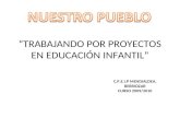 “TRABAJANDO POR PROYECTOS EN EDUCACIÓN INFANTIL” C.P.E.I.P MENDIALDEA. BERRIOZAR CURSO 2009/2010.