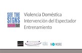 Violencia Doméstica Intervención del Espectador Entrenamiento.