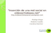 "Inserción de una red social en videoschistosos.net“   Rodrigo Braga Roberto.