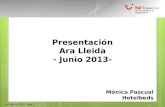 DM Madrid 2011 | Page 1 Presentación Ara Lleida - Junio 2013- Mónica Pascual Hotelbeds.