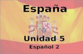 España Unidad 5 Español 2. El mapa de España La Capital: Madrid La Sra. Hamilton estudió aquí.